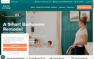 Bath Fitter of Bridgewater website