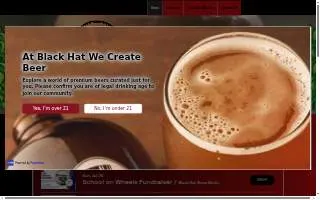 Black Hat Brew Works website