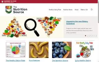Healthy Drinks Nutrition website