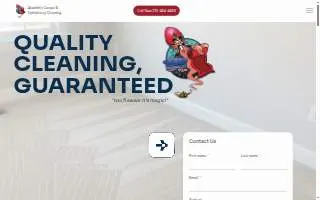 Aladdin's Carpet and Upholstery Cleaning of Brockton website