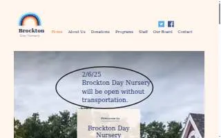 Brockton Day Nursery website