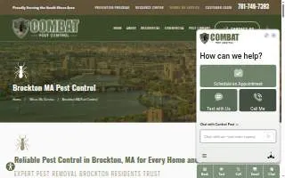 Combat Pest Control of Brockton website