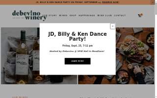 Debevino Winery website