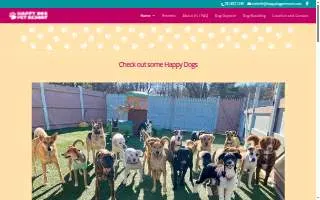 Happy Dog Pet Resort website