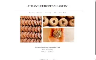 Athan's Bakery & Cafe website