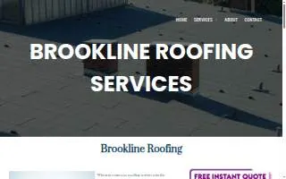 Brookline Roofing website