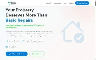 Carling Roofing website