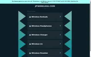 JP WIRELESS website