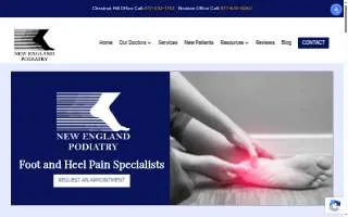 New England Podiatry Associates of Newton website