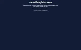 Something Bleu Wedding & Event Planning of Brookline website