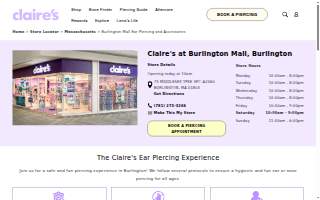 Claire's of Burlington