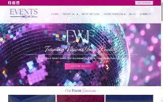 Events with Flare, LLC of Burlington website