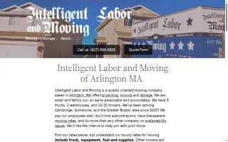 Intelligent Labor & Moving website