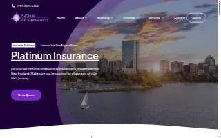 Platinum Insurance Agency of Burlington website