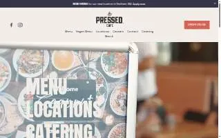 Pressed Cafe of Billerica website