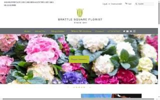 Brattle Square Florist website
