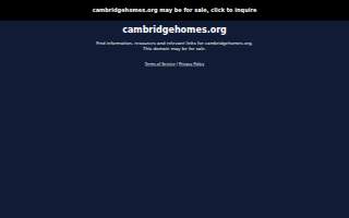 The Cambridge Homes website