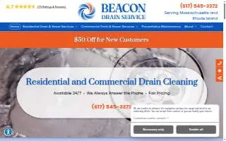 Beacon Drain Service website