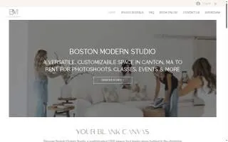 Boston Modern Studio website
