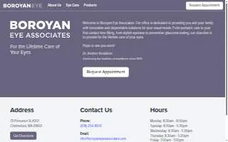 Boroyan Eye Associates website