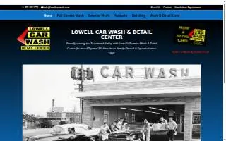 Lowell Car Wash & Detail Center of Chelmsford website