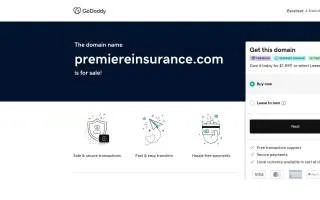 Premiere Insurance website