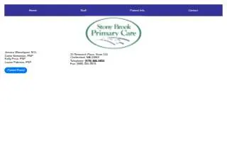 Stony Brook Primary Care of Chelmsford website