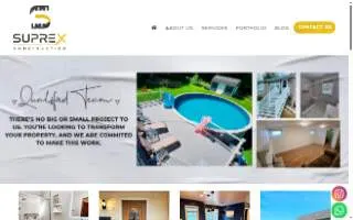 Suprex Construction website