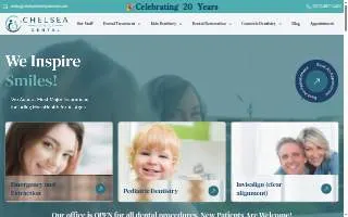 Chelsea Family Dental website