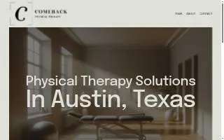 Comeback Physical Therapy of Chelsea website
