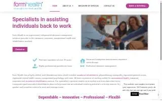 Form Health of Chelsea website