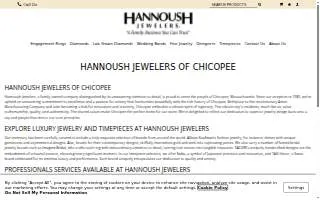 Hannoush Jewelers website