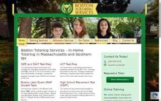 Boston Tutoring Services of Clinton website
