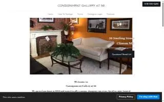 Consignment Gallery at 56 website