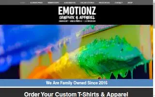 Emotionz Graphix & Apparel website