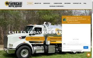 L.R Favreau Septic Service website