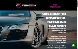 Powerfull Detailing Car Wash website