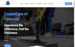 CarpetCare of Concord website