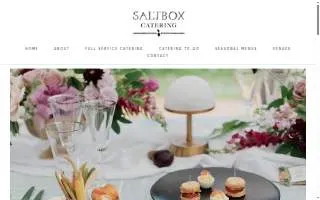 Catering by Saltbox of Concord website