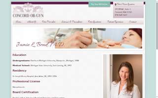 Concord Ob/Gyn Associates: Bond Jamie MD