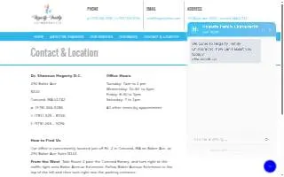 Hegarty Family Chiropractic website