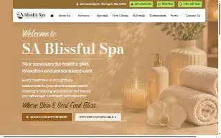 SA Blissful Spa of Concord website