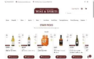 West Concord Wine and Spirits website