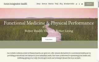 Essex Integrative Health, LLC website