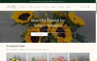 Evans Flowers & Greenhouse website
