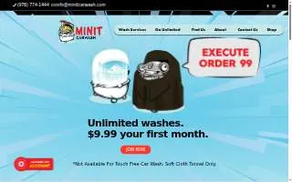 Minit Car Wash website