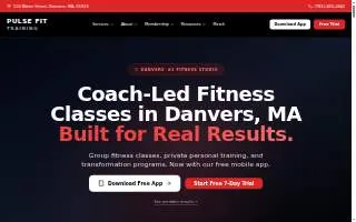 Pulse Fit Training of Danvers website