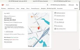 Walgreens Pharmacy of Danvers website