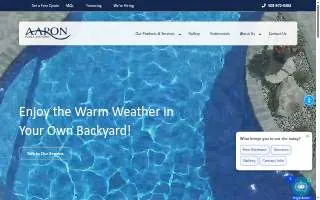 Aaron Pools & Spas of Dartmouth website