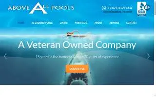Above All Pools of Dartmouth website